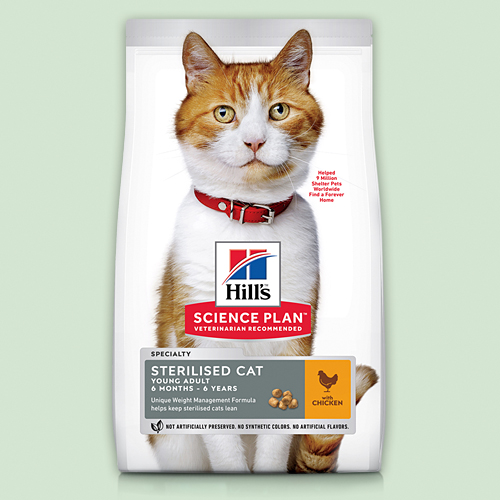 ПОВСЕДНЕВНЫЙ РАЦИОН ДЛЯ СТЕРИЛИЗОВАННЫХ И КАСТРИРОВАННЫХ КОШЕК ОБОИХ ПОЛОВ (С 6 МЕСЯЦЕВ ДО 6 ЛЕТ)