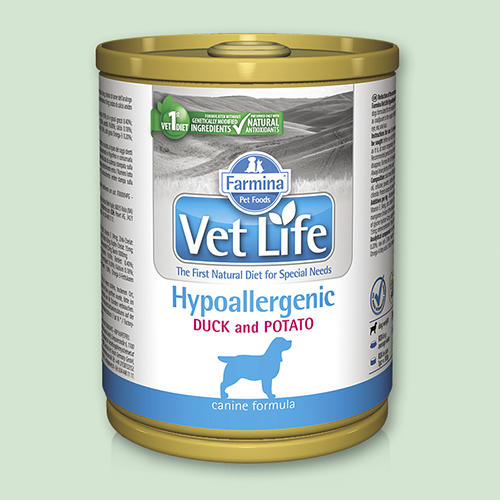 ФАРМИНА ВЕТ ЛАЙФ ВЕТ ФУД ФОРМУЛА ДЛЯ СОБАК ГИПО УТКА С КАРТОФЕЛЕМ